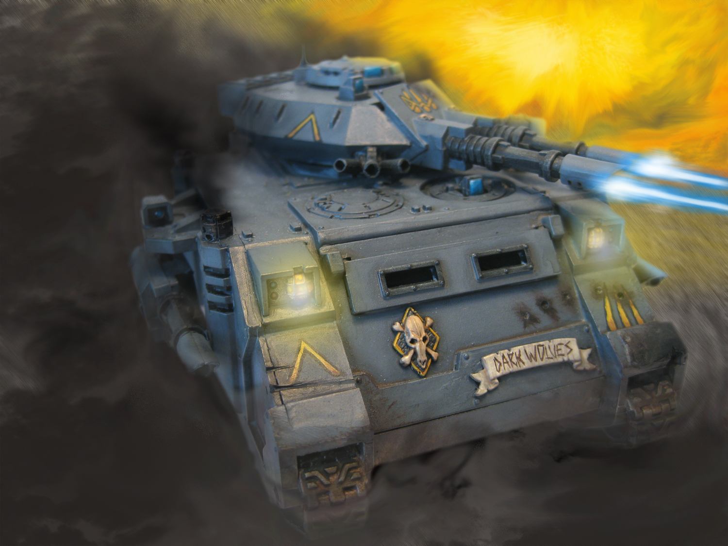 战锤40k巨狼铁爪太空野狼战斗坦克spacewolvesbattletanks