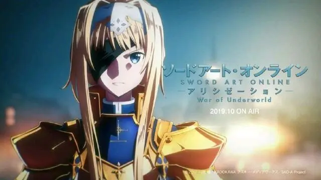 刀剑神域alicization 第三季官方公布下半段播出时间已确定 哔哩哔哩