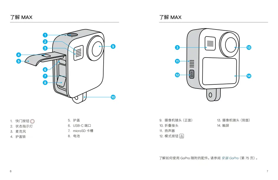 Gopro Max使用说明书 哔哩哔哩