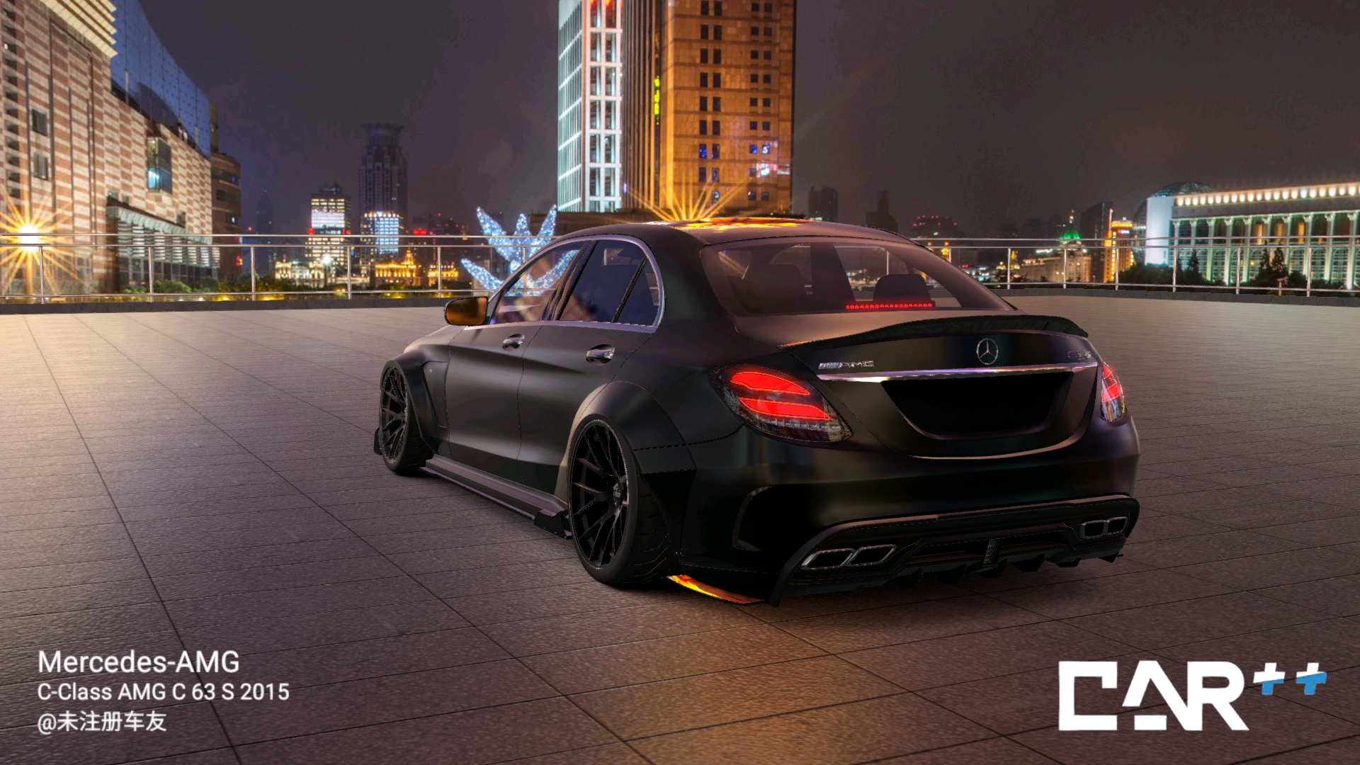 【car  】奔驰c63宽体黑武士方案