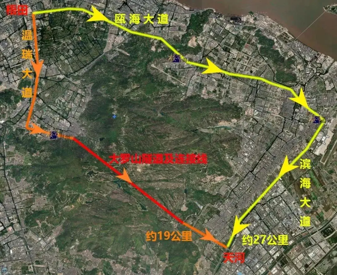 大罗山隧道示意图 / 来源:楼市温州