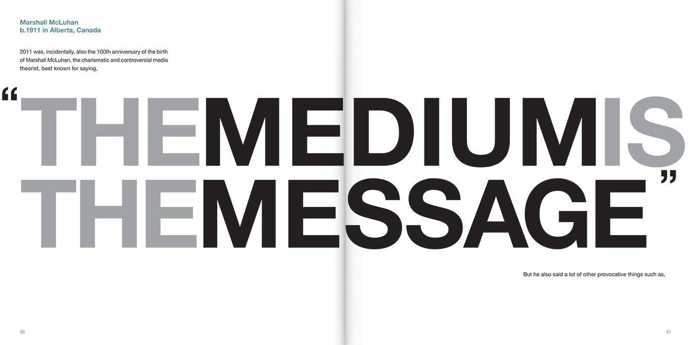 "媒介即讯息"— 麦克.卢汉