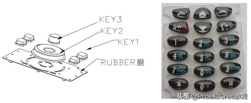 Proe Creo产品结构设计button按键设计分享 哔哩哔哩