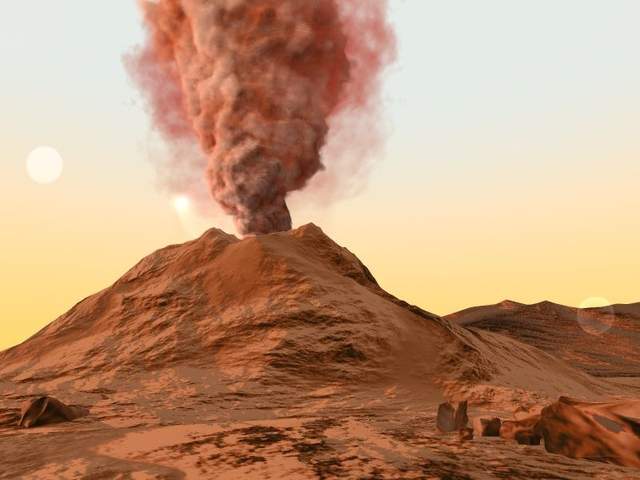 火星火山爆发