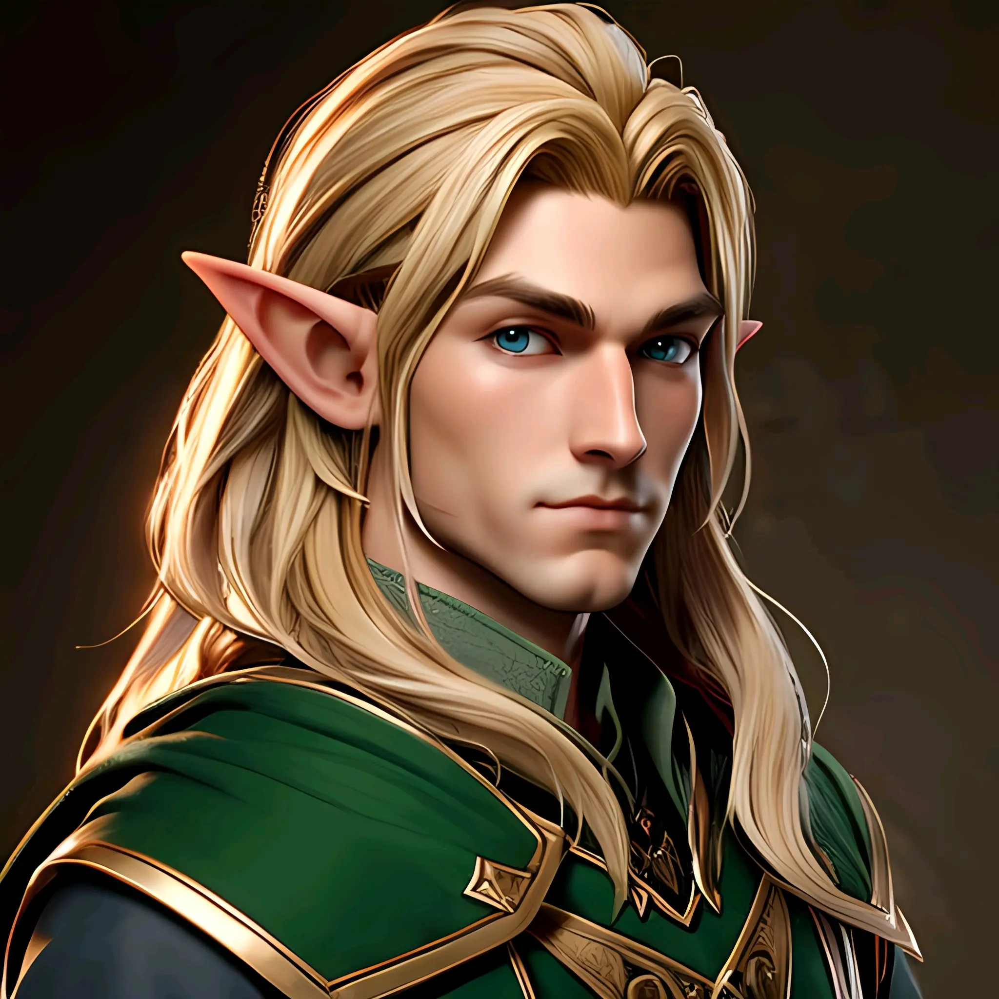 ai绘画,ai画的男性精灵(3d风格).2023年10月17日