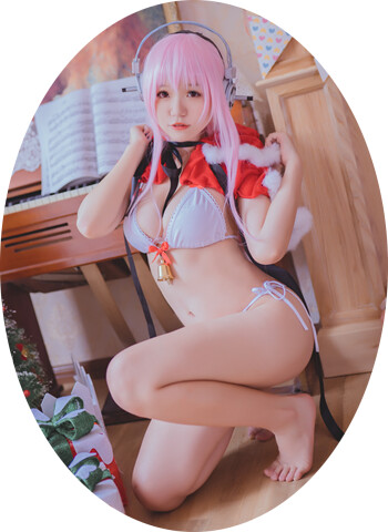 Yoko宅夏索尼子圣诞装CosPlay