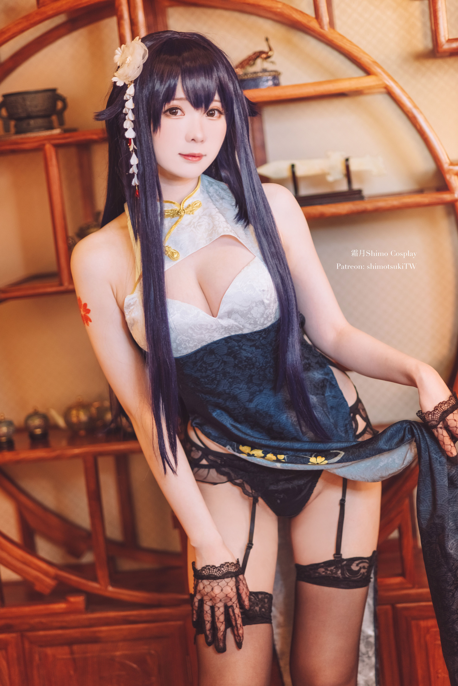 霜月Shimo碧蓝航线吾妻旗袍CosplaY2