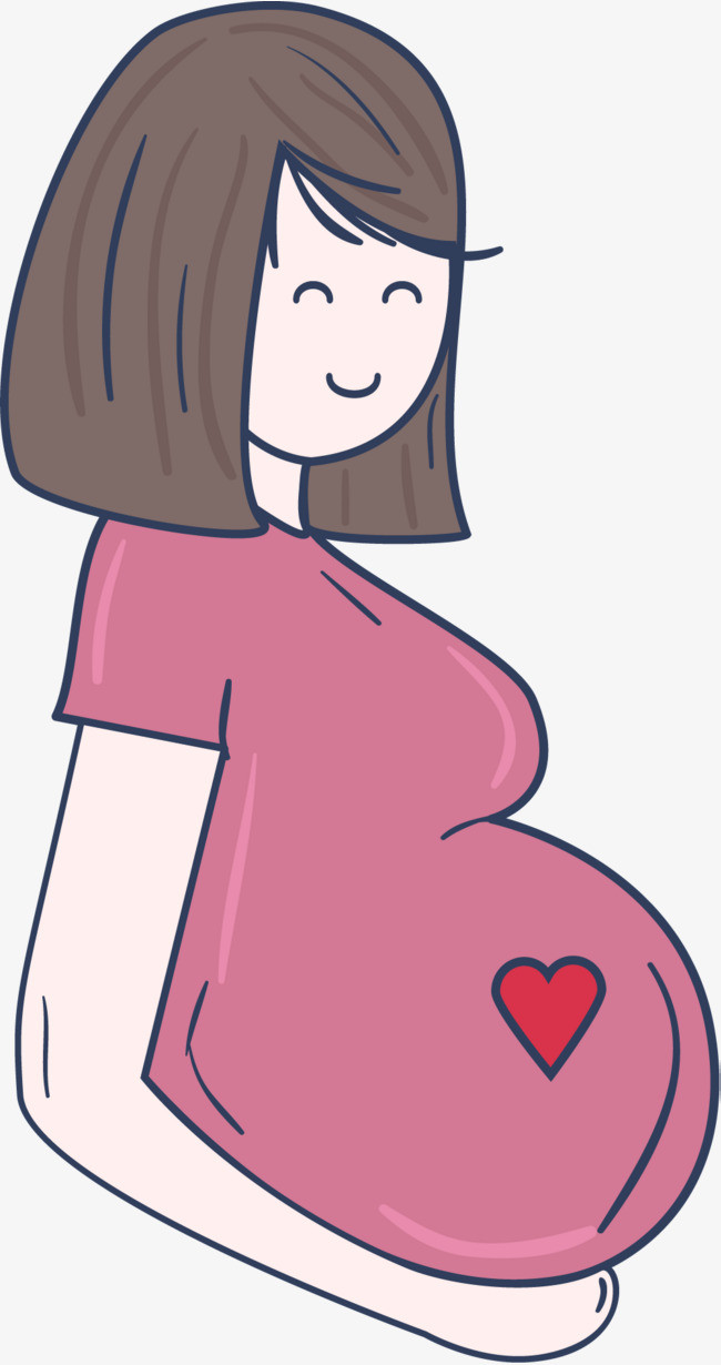 孕期图片大全卡通可爱图片