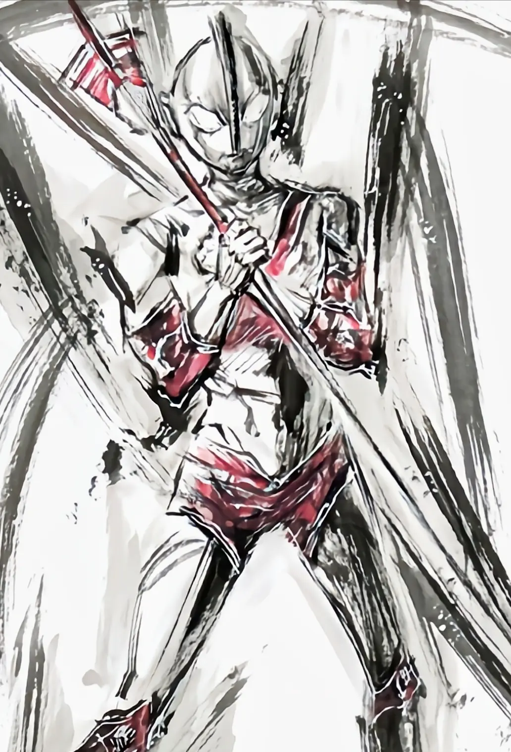 杰克奥特曼写意水墨by极道画师