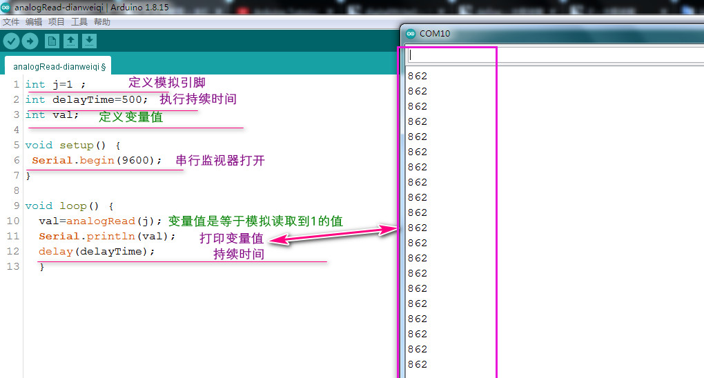 【1】arduino编程语句for循环与串行打印Serial.println用法个人理解记忆 - 哔哩哔哩