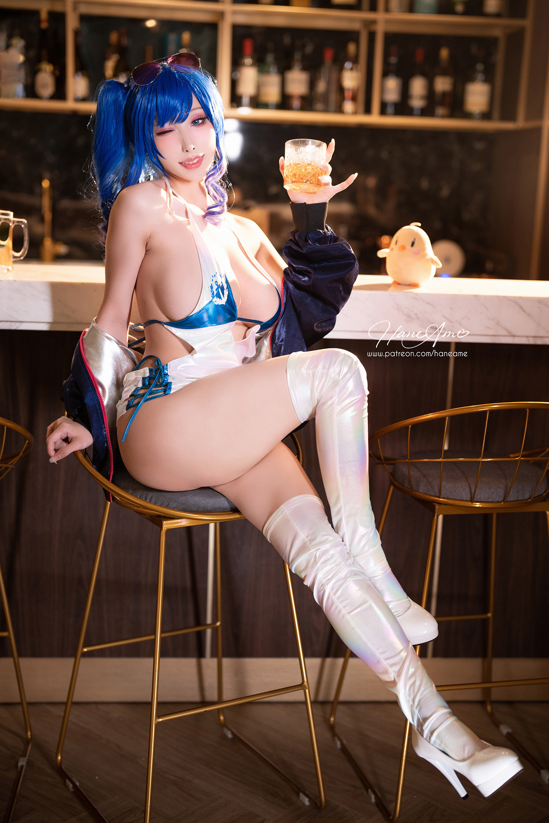 雨波_HaneAme AzurLane_St.LOUIS碧藍航線聖路易斯機車cosplay3