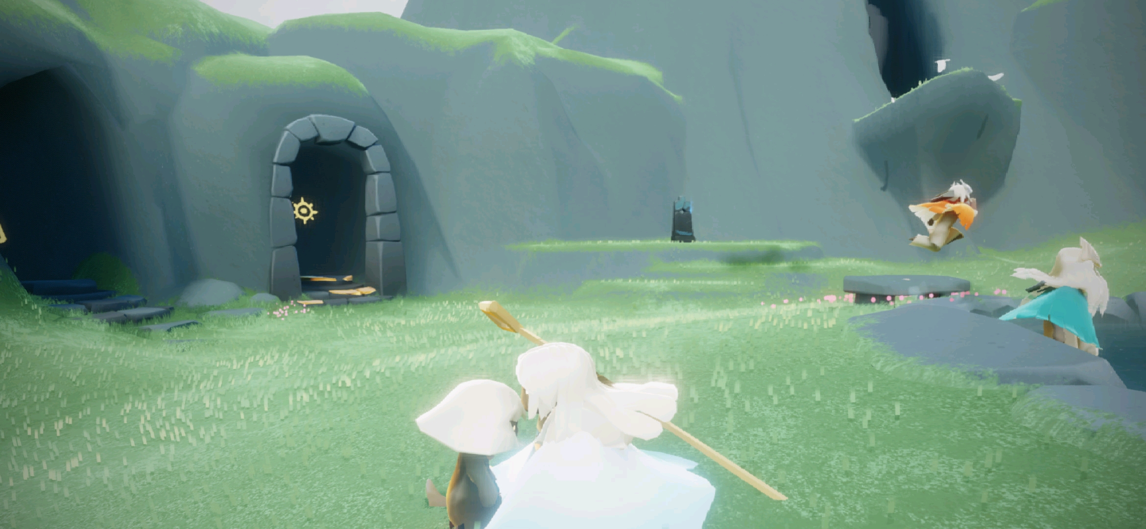 云野遇到一只超可爱的无翼平菇