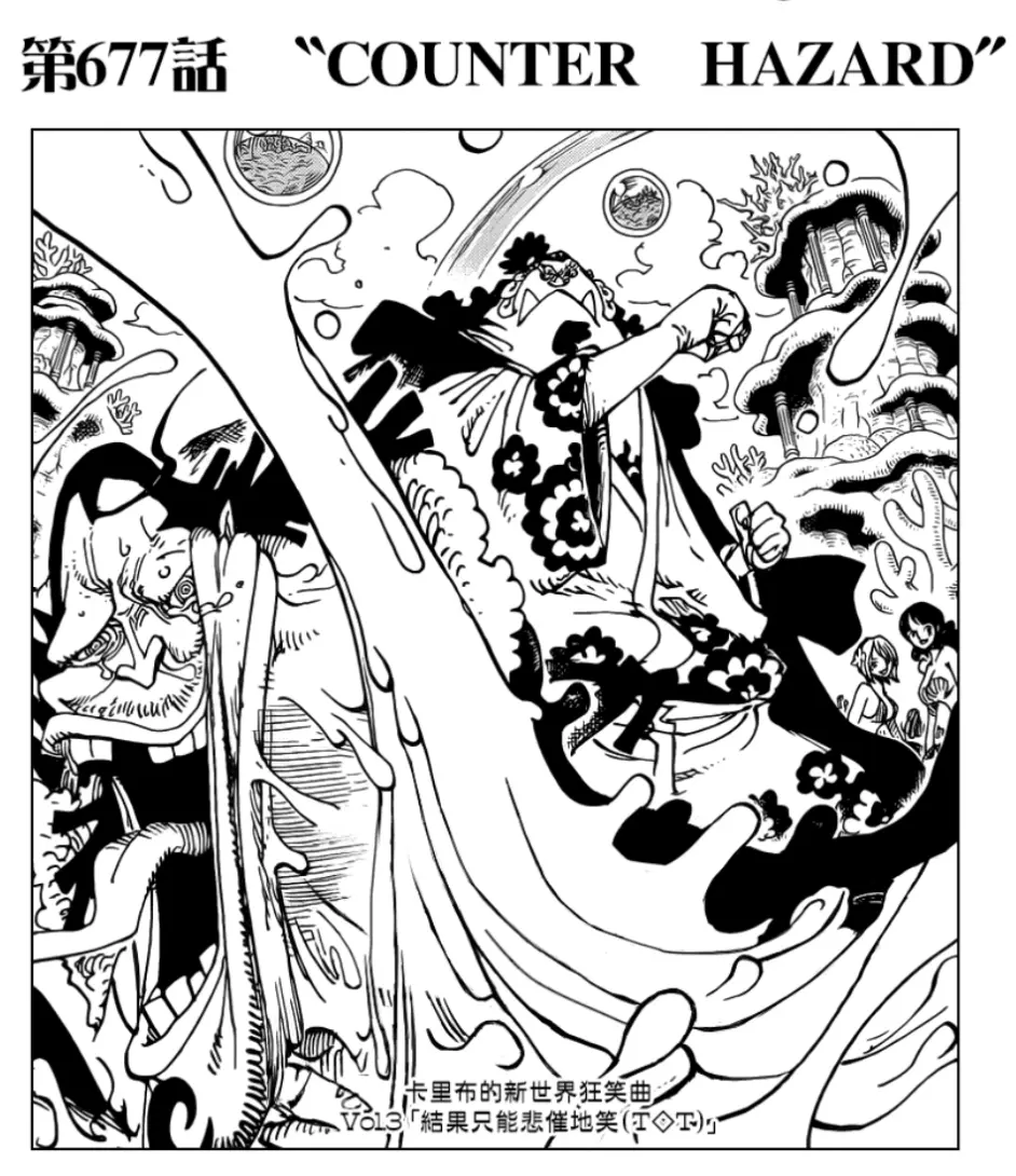 海贼王漫画扉页收藏36 卡里布在新世界 哔哩哔哩