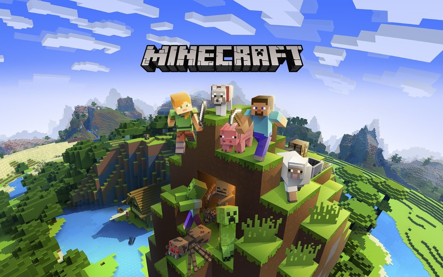 Minecraft经典壁纸大展览(第二部) - 哔哩哔哩