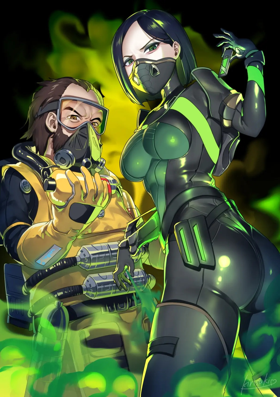 异样的人工魅力 - 防毒面具插画特辑