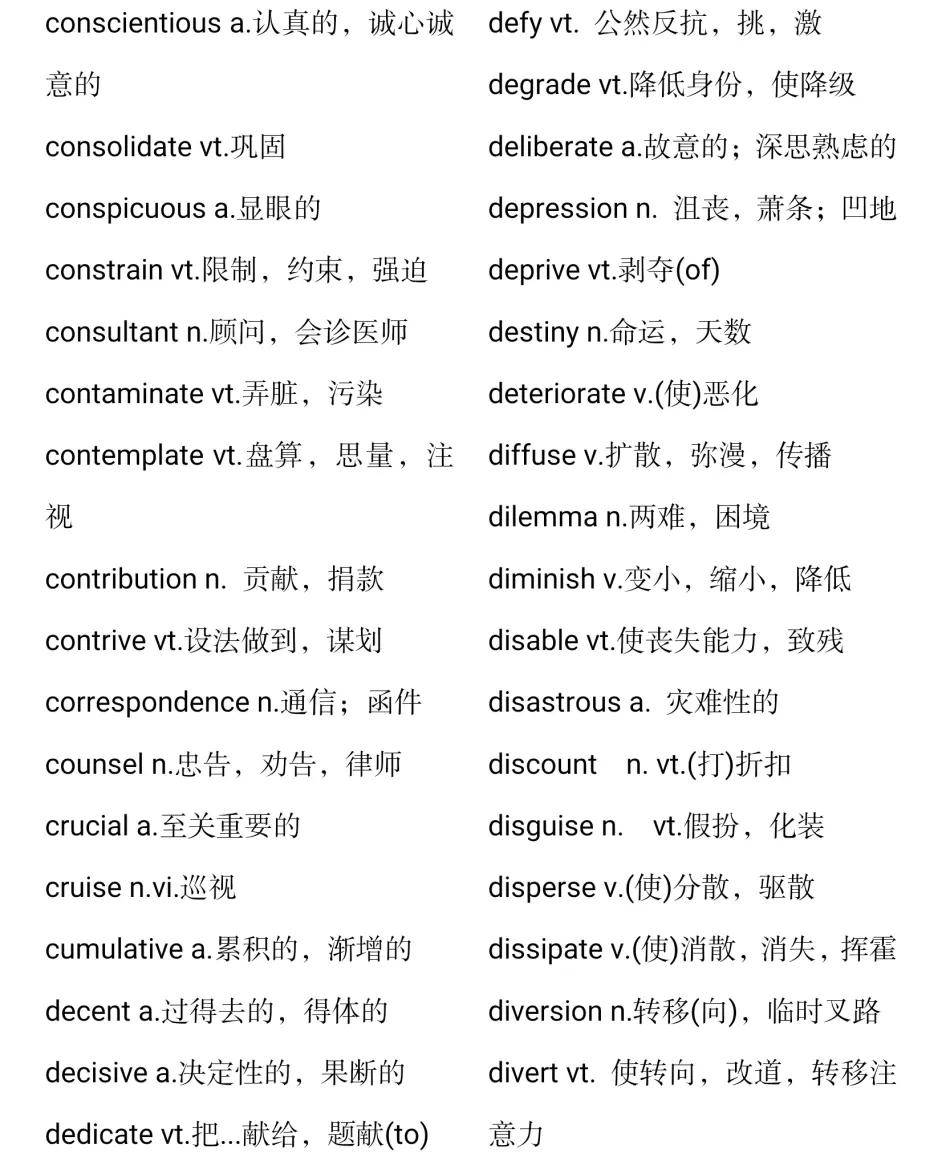 英语六级听力核心词汇 哔哩哔哩