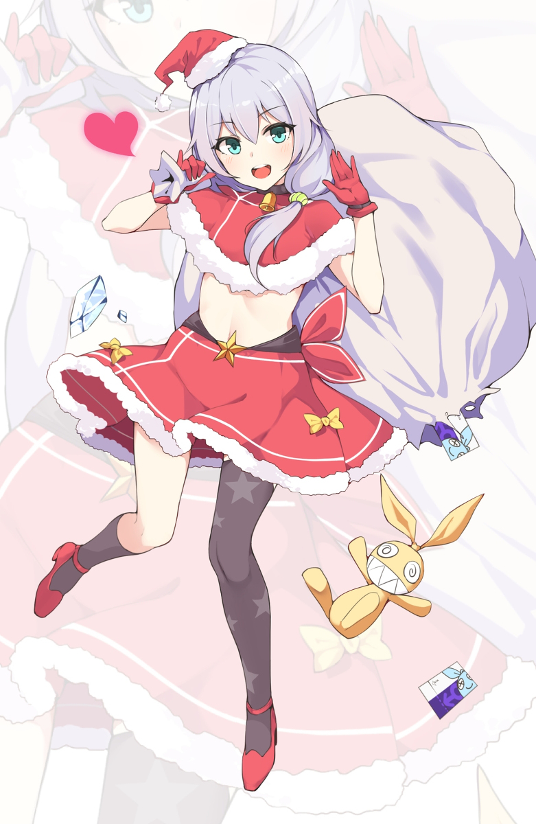 圣诞老人琪亚娜(画师id:余梦or)