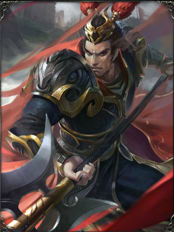 三国杀游戏的武将皮肤以及台词吕布