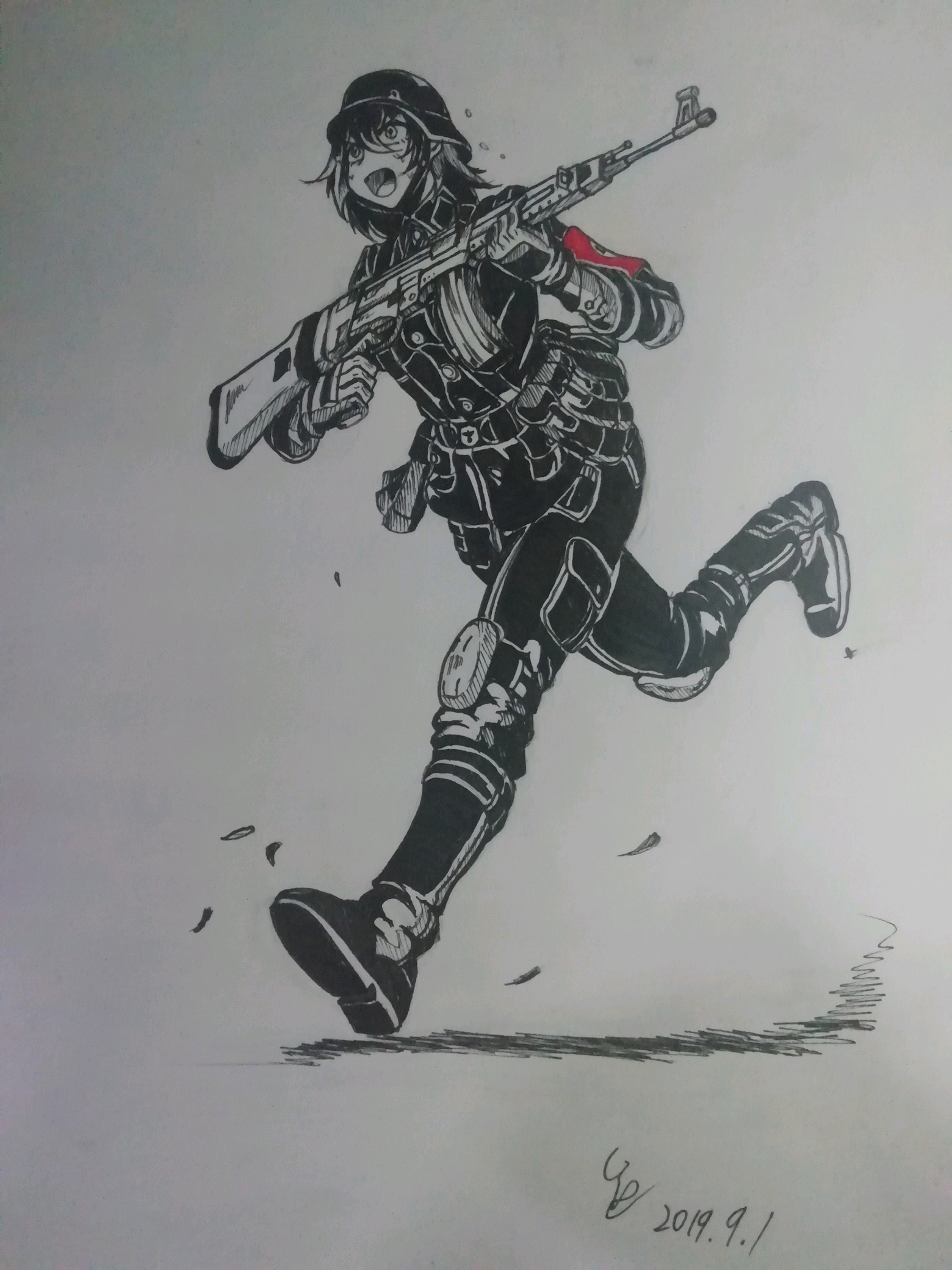 二战娘化版绘画