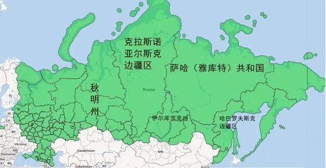省比国大 俄罗斯陆地面积最大的5个行政区 有的超越印度 哔哩哔哩