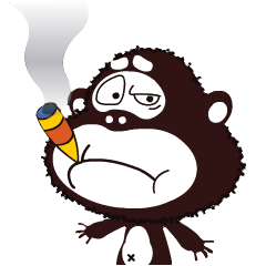 不抱抱幸运猩是一只贱萌贱萌的小猩猩,喜欢吃香蕉,喜欢恶搞别人,喜欢