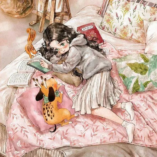 画家收藏馆森林女孩日记第二期by韩国插画师aeppol2020年4月24日