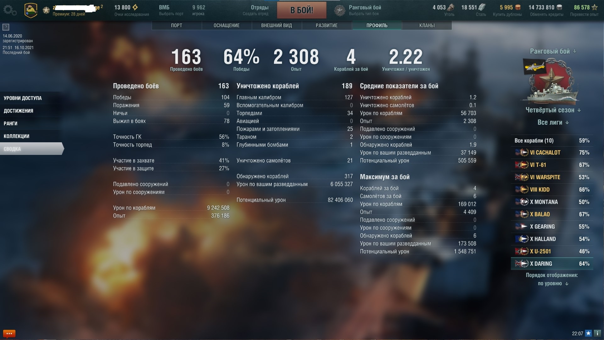 world of warship rank