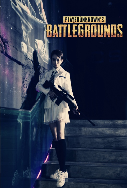 《绝地求生》游戏玩家98K女神.电竞主播神秘