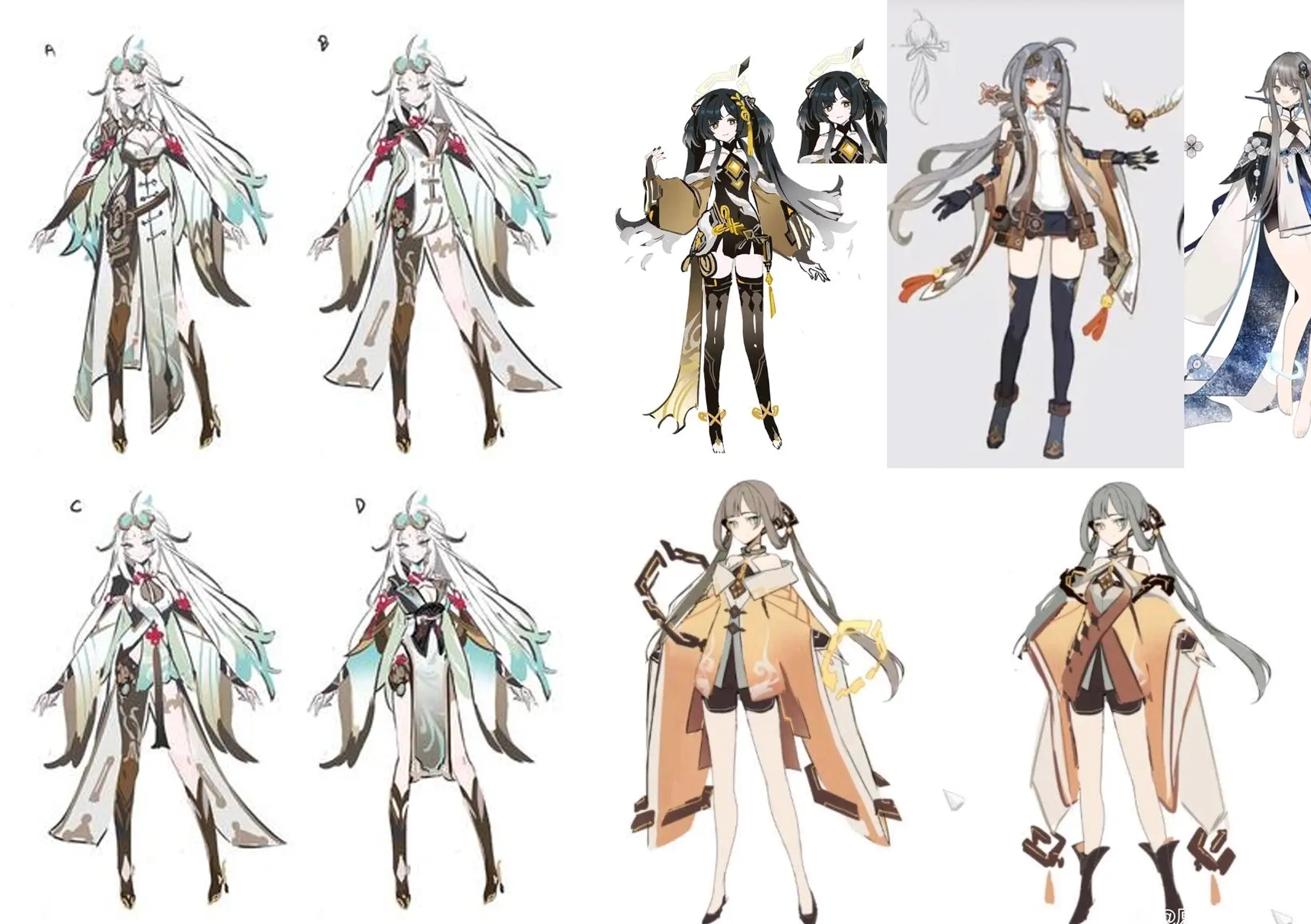 原神:9位角色废案设计首爆!鱼尾丝柯克巨好看,留云反差太大!