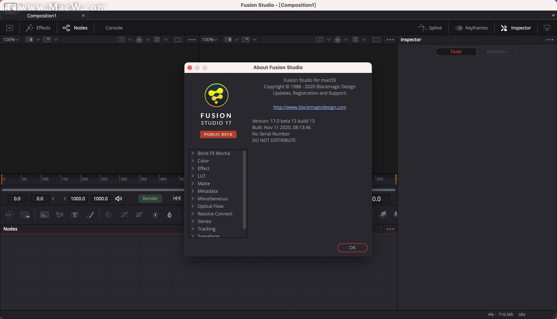 blackmagic design fusion studio v17