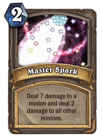 随后,魔理沙举起了最大的八卦炉,大喊出:"master spark!