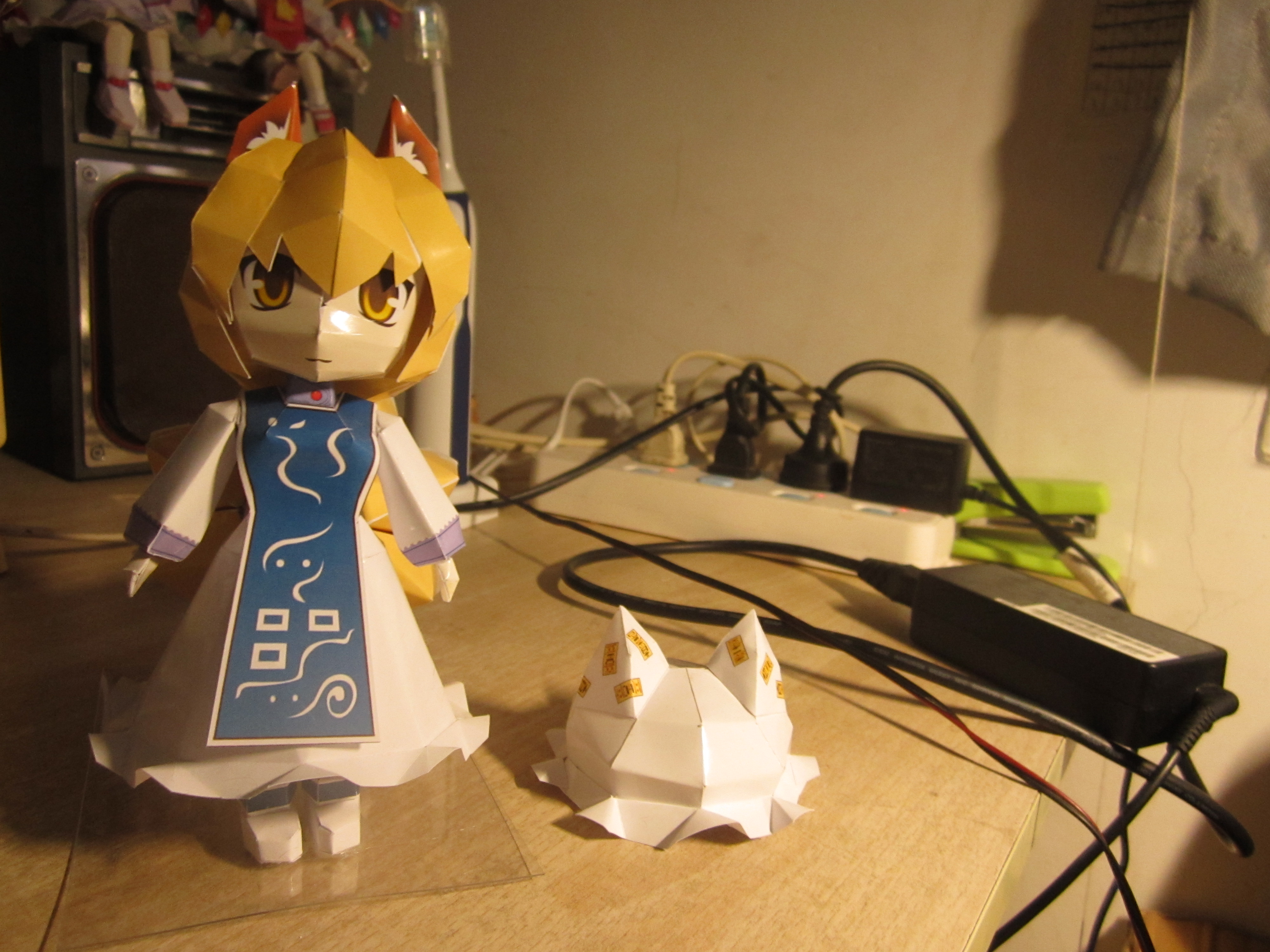 纸模欣赏〕八云蓝q版纸模