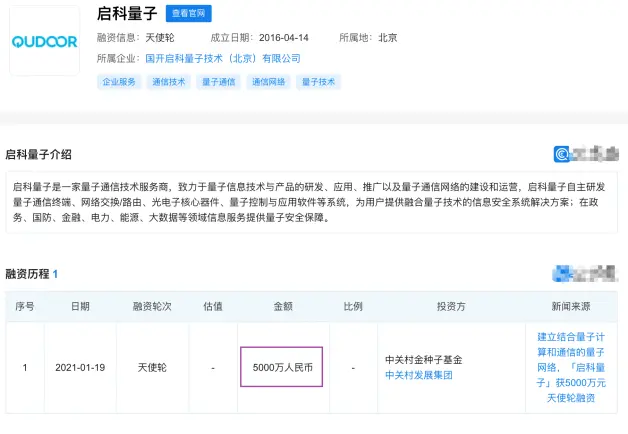 启科量子斩获5000万元天使轮融资 量子技术投资热 哔哩哔哩
