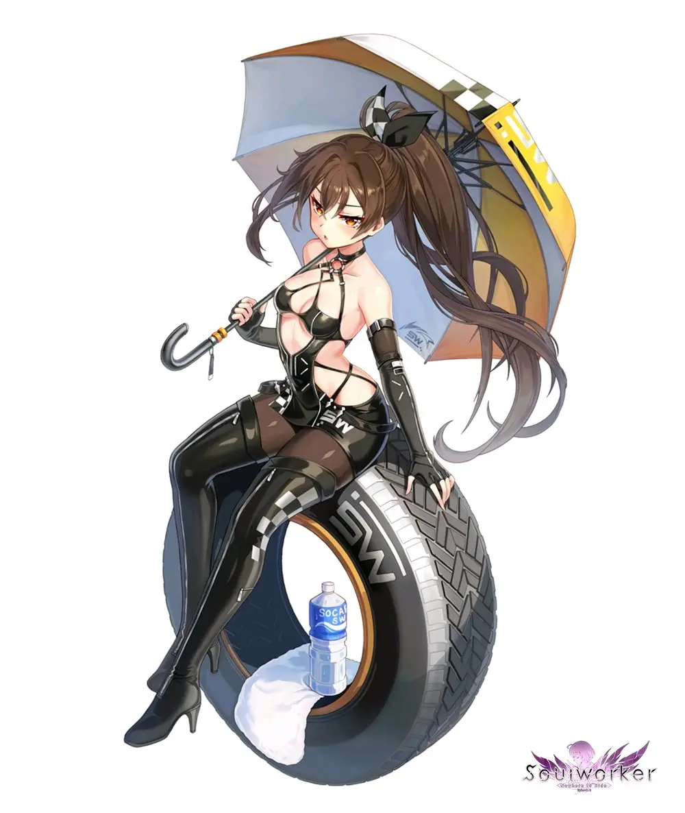 新时装「glory racer」立绘 | soulworker灵魂行者 - 哔哩哔哩