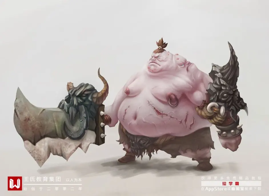 怪物设计系列 双面屠夫 教你画怪物 屠夫 Ps板绘 哔哩哔哩