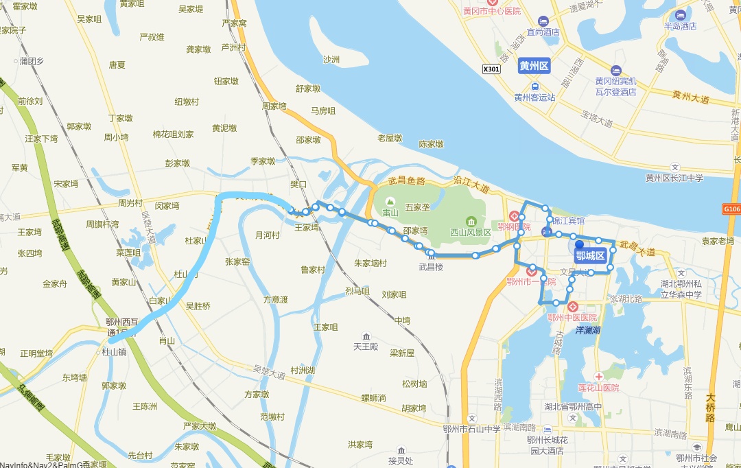 鄂州101公交车路线图图片