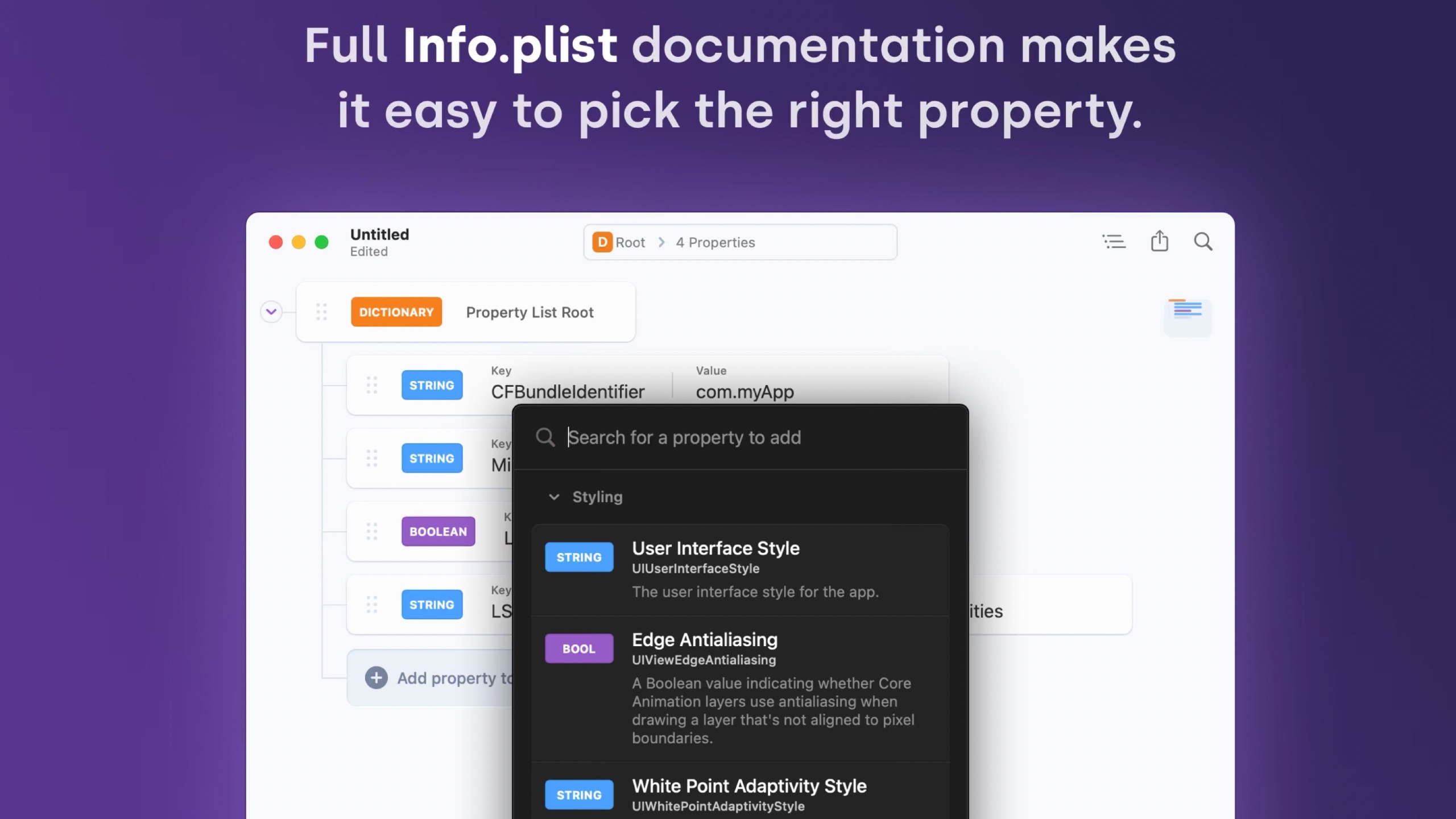 Mac原生可视化plist编辑器Penguin Plist Editor 哔哩哔哩