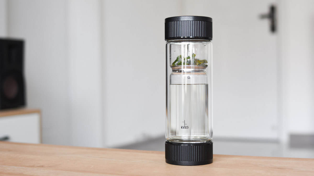 全格黑晶茶水分离玻璃杯:你的私人茶助理