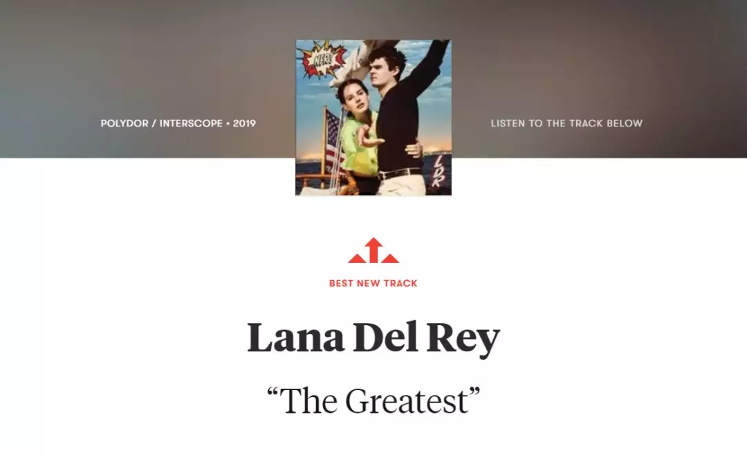 【搬运】【译】Pitchfork评Lana Del Rey 2019年单曲《The Greatest》 哔哩哔哩