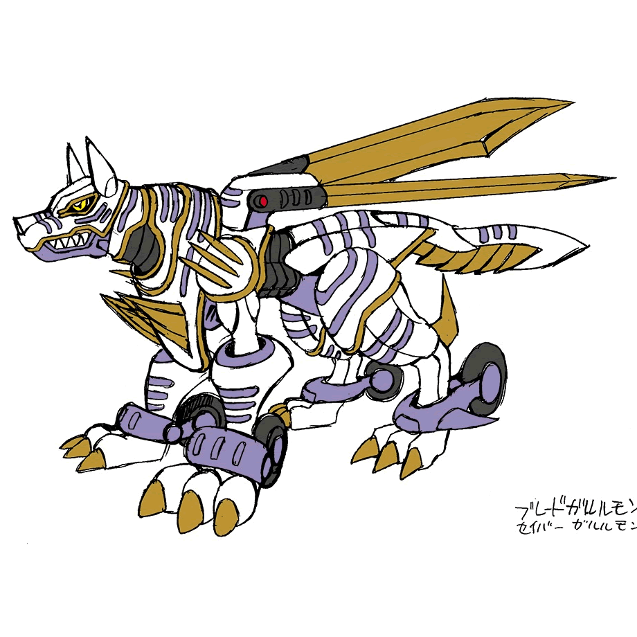 加鲁姆兽银狼兽ガルムモンgarummon