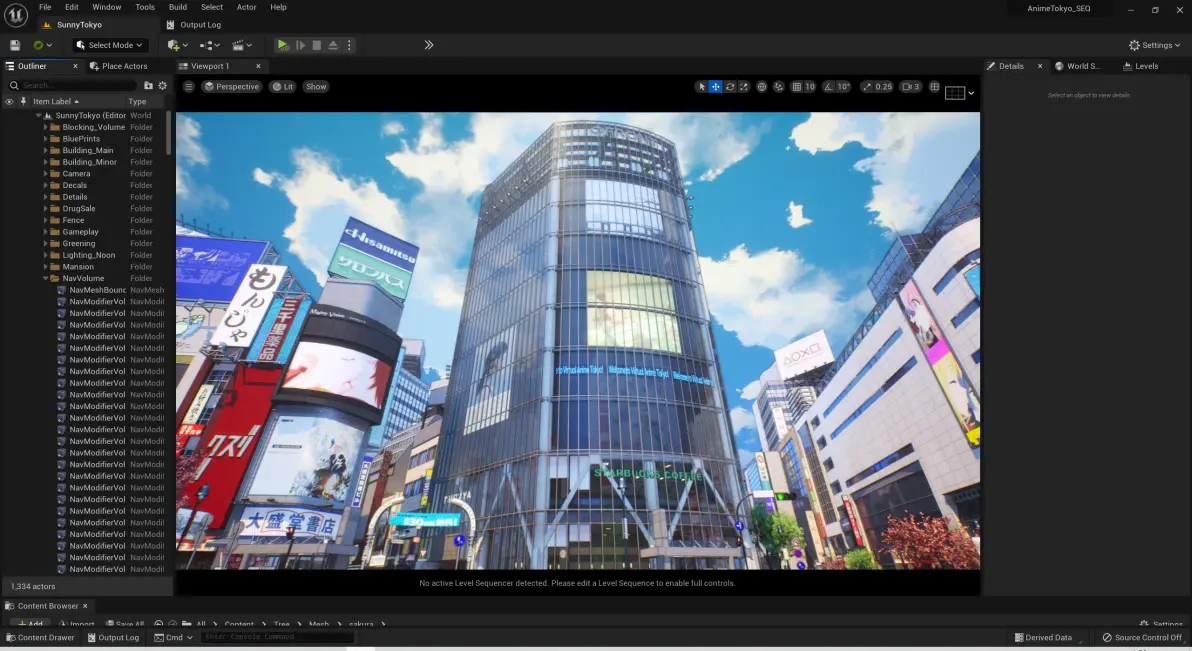UE5动漫城市项目Anime Tokyo的创作经验分享 - 哔哩哔哩