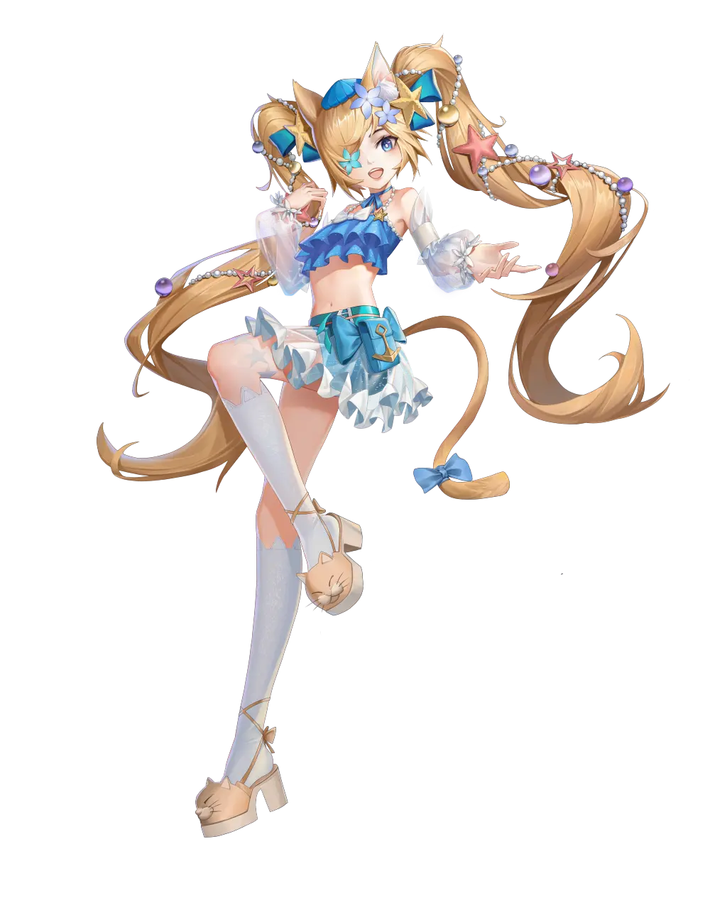 阁下~"海柠花狸·桃丽丝(英雄)全新英雄泳装3,更新幸运a礼包.