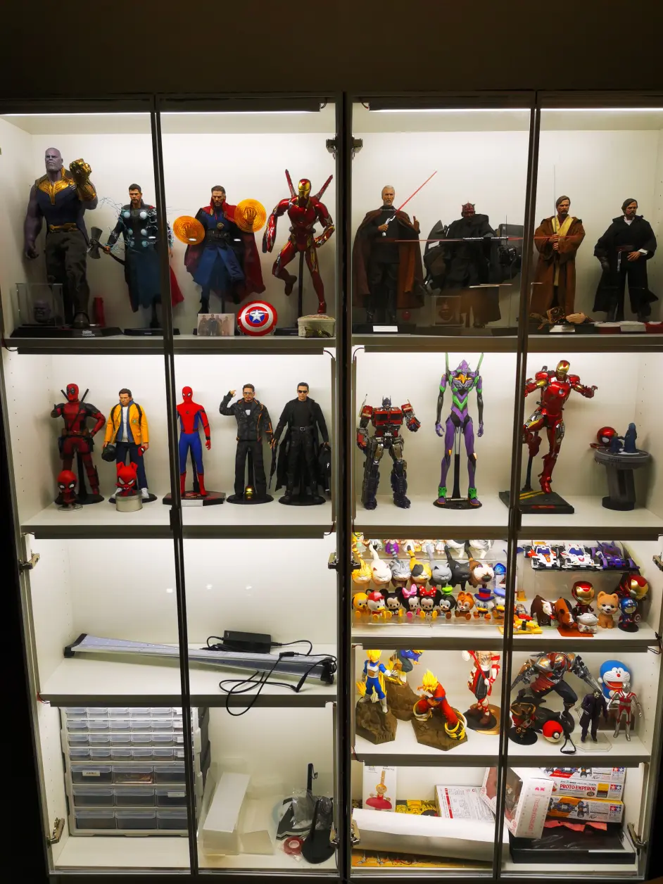 豆子模玩 模型手办宜家展示柜的改造分享 哔哩哔哩