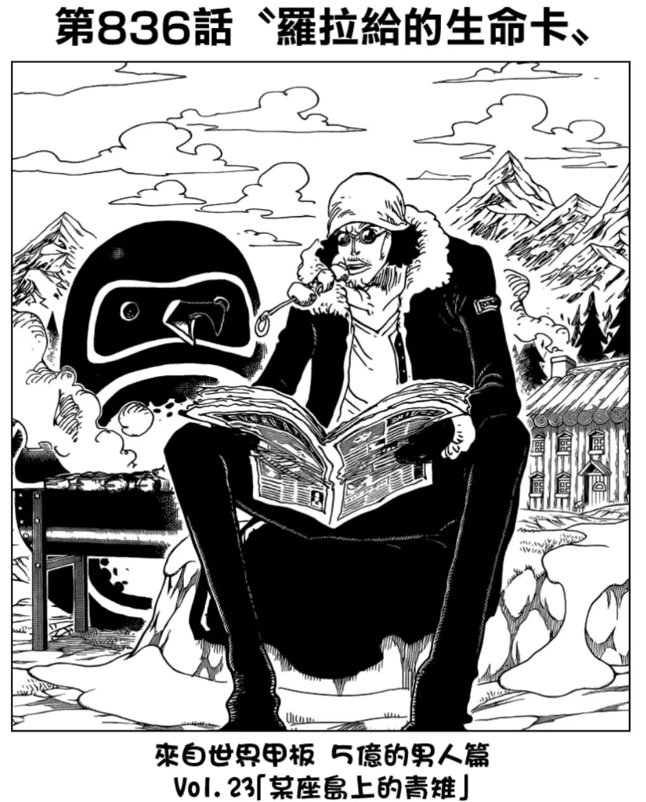 海贼王漫画扉页收藏41 来自世界的甲板 五亿的男人篇 哔哩哔哩