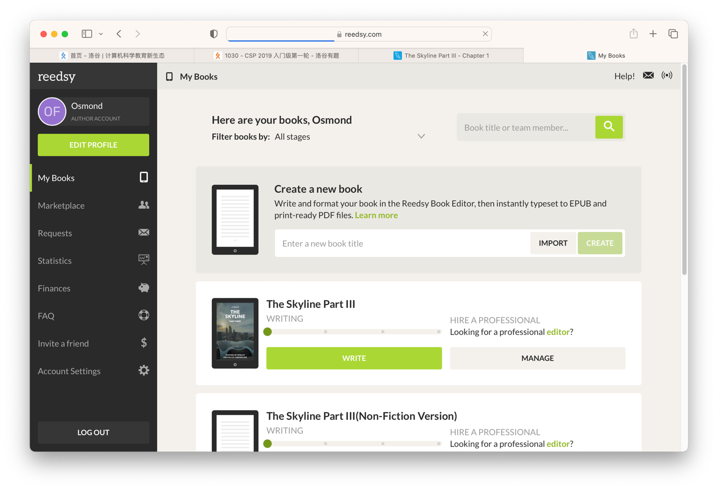 外语小说编写神器—Reedsy Editor 哔哩哔哩