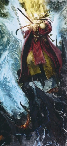 格里姆格也领着绿皮在大杀特杀,急切地渴望找到那个自命不凡的艾查恩