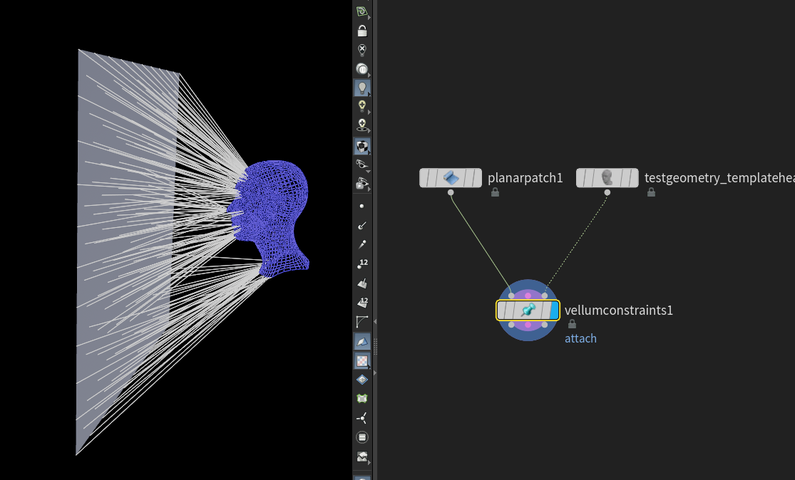 [Houdini]Vellum Constraints——创建新约束 哔哩哔哩