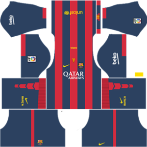 梦幻足球联盟:2014-2015赛季巴萨队队服