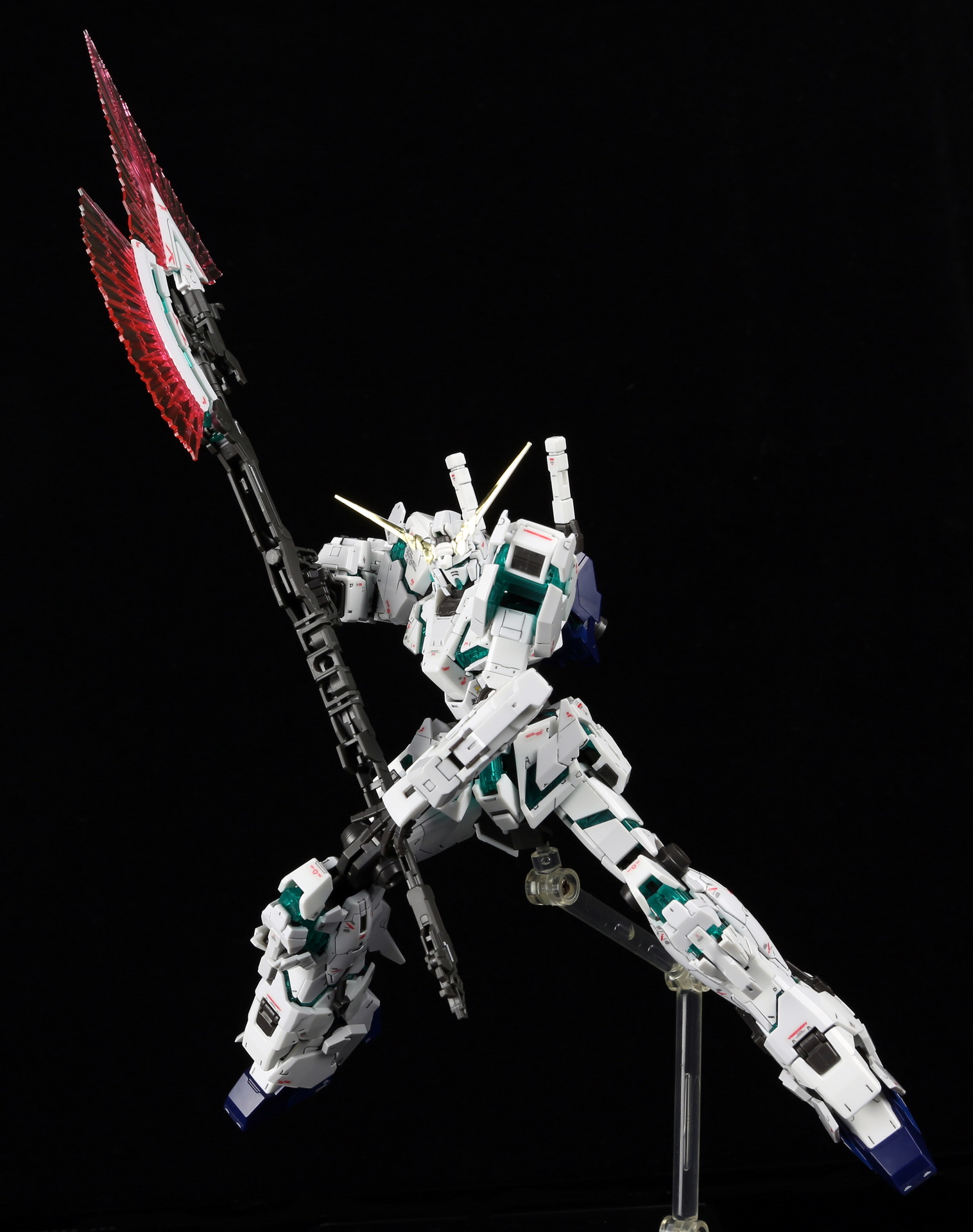 万代rg 1/144 全武装独角兽高达