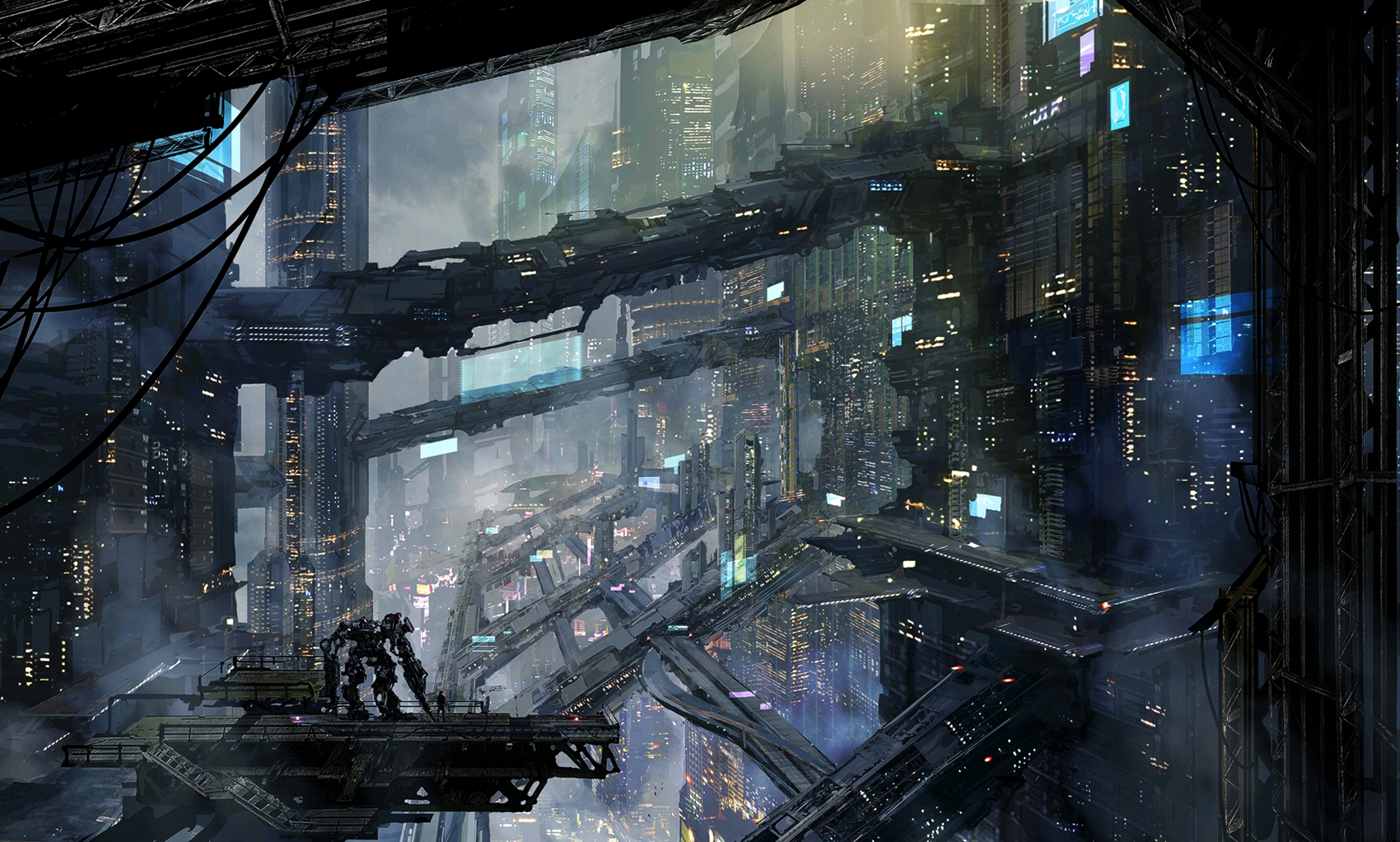 【p站搬运】那些赛博朋克风的电脑壁纸【1】 - 哔哩哔哩